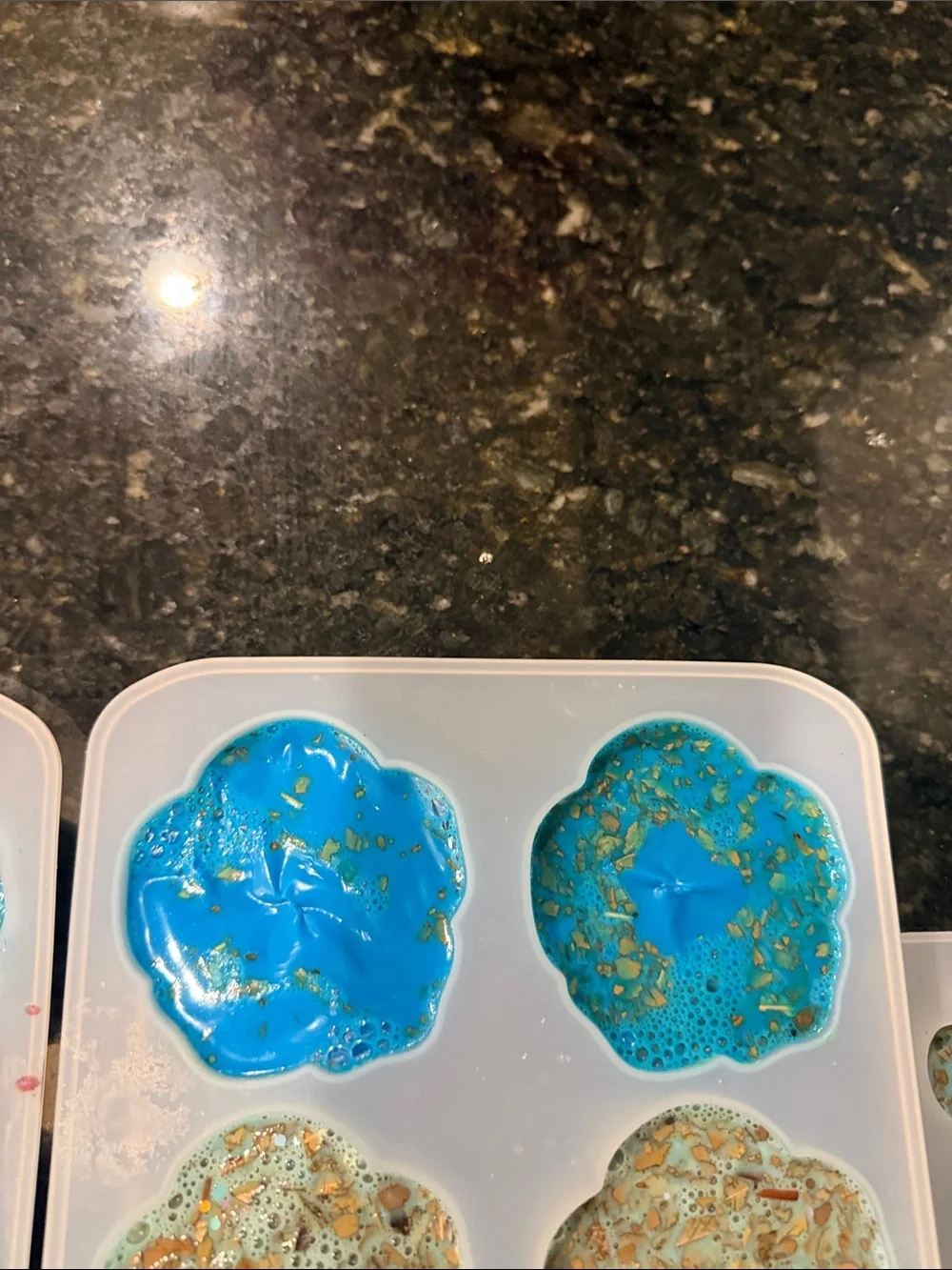 Brand new sky blue soaps 🧼 roses goats milk soap 🧼